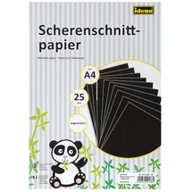 IDENA Scherenschnittpapier DIN A4 25 Blatt ungummiert 80 g/m2