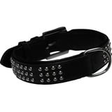 Nobby Leder Halsband Vinto schwarz 50 mm breit