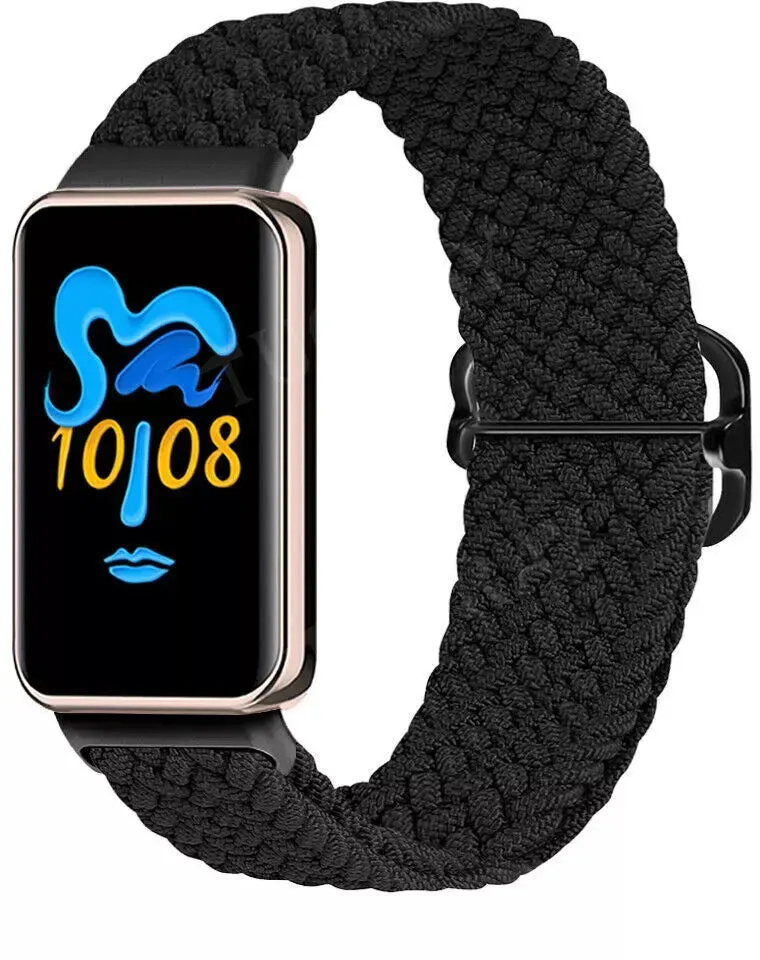 Strap-it Honor Band 10 Armband Nylon für Honor Band 10 - Schwarz - Elastisch