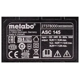 Metabo Akku Basis Set 18 V mit 2 x 8,0 Ah
