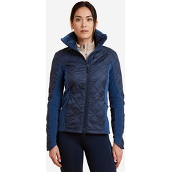 Reit-Fleecejacke 500 Bi-Material Damen blau, blau, XL