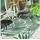 Outsunny Outdoor Teppich Wendbares Wetterfest Outdoorteppich Carpet mit Blätter-Muster