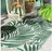 Outsunny Outdoor Teppich Wendbares Wetterfest Outdoorteppich Carpet mit Blätter-Muster,