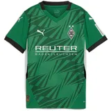 Puma Borussia Mönchengladbach Auswärtstrikot 2024/25 mit Sponsor Kinder 07 - archive green/puma white 140