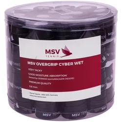 MSV Overgrip Cyber Wet 0.6mm (Schweissabsorption/Haltbarkeit) schwarz 60er Box