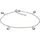 VIVANCE Fußkette "925 Silber mit Herz Motiv", weiß, Fußketten, Damen, 22,5cm, Silber 925 (Sterlingsilber), glänzend
