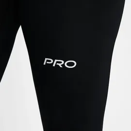 Nike Pro Mid-Waist 7/8-Leggings Damen 010 black/iron grey/white/white XS