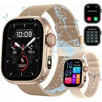 Smartwatch, Damen Herren Smartwatch, Fitness Tracker Uhr Smartwatch (Fitnessuhr mit Telefonfunktion 2,01" HD Voll Touchscreen Zoll