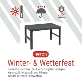 ALLIBERT Loungeset 4-tlg. Grau