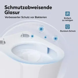 doporro A108 mit WC-Sitz Weiß