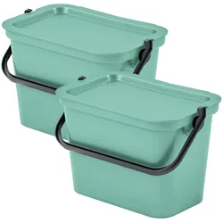 Tontarelli - Salvia 2x5L Mülleimer-Set mit Griff Fashion Collection