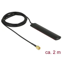 GSM UMTS LTE WLAN 2,4 GHz Antenne SMA Stecker 2 dBi omnidirektional Klebemontage