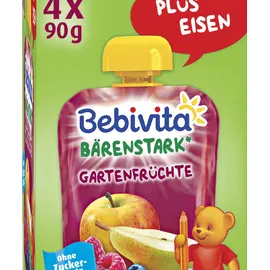 Bebivita Kinder Spaß Gartenfrüchte 4 x 90 g