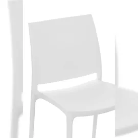 CLP Maya Gartenstuhl-Set 44 x 50 x 81 cm weiß 2 St.