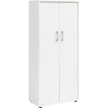 MÖBELPARTNER Aktenschrank Serie 200 65,1 x 34,5 x 146,9 cm weiß