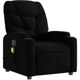 vidaXL Massagesessel mit verstellbarer Rückenlehne und Vibrationsmassage Stoff 89 x 100 x 89 cm Schwarz