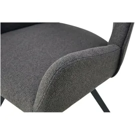 xonox.home Stuhl Helen Webstoff anthrazit 2er Set