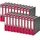 Leitz Wolkenmarmor-Ordner DIN A4 52 mm Rot 20 St.