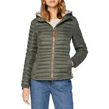 CAMEL ACTIVE Damen leichte Steppjacke mit Abnehmbarer Kapuze Khaki womenswear-34