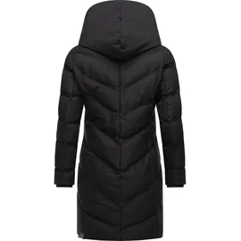 Ragwear Damen, Wintermantel Warmer wasserdichter Mantel mit flauschigem Kunstfell-Kragen