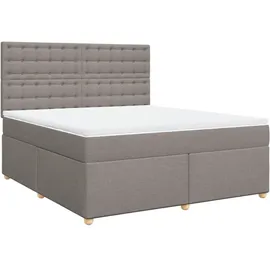 vidaXL Boxspringbett 180 x 200 cm Taupe