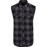 Brandit Textil Brandit Checkshirt Sleeveless black/grey, S