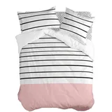 Happy Friday Bettbezug, Mehrfarbig, Textil, Grafikmuster, 240x220 cm, Oeko-Tex®, Schlaftextilien, Bettwäsche, Bettwäsche