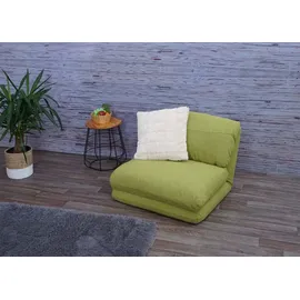 Mendler Schlafcouch Stoff 2-Sitzer Grün