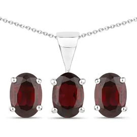 vira jewels Ohrstecker Vira Jewels Silber 925 rhodiniert rot 3,15