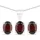 vira jewels Ohrstecker Vira Jewels Silber 925 rhodiniert rot 3,15