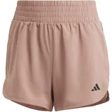 Adidas Pacer Trainingshose für Damen, 3-Streifen, gewebt, hohe Taille, Größe L,