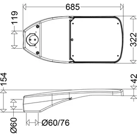 Schuch Straßenleuchte LED 134 W IP66 476403 LED