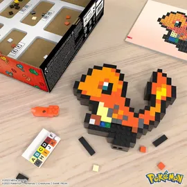 Mega Construx Pokémon Glumanda Pixel Art 23cm - Orange/Rot
