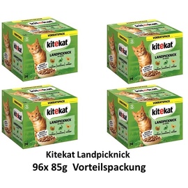Kitekat Multipack Landpicknick in Sauce 24x85g Katzenfutter,