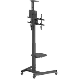 Manhattan TV-Wagen 74 cm Schwarz Kunststoff/Stahl