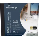 MediaRange BD-R XL 100GB, 4x, 1er Jewelcase, printable (MR520)