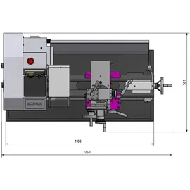 Optimum Drehmaschine Tu 2406 (230 V)
