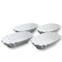 GAUMENKICK 4x Pommesschale Mehrweg bruchsicher Melamin 16,5x9,8x4cm spülmaschinenfest