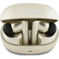 GUESS Bluetooth Headset Capsule Printed Logo Gold,