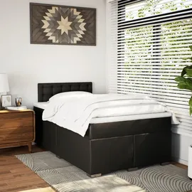 vidaXL Boxspringbett 120 x 200 cm Schwarz