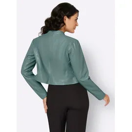 MAINPOL Leder-Blazer in jade | Gr.: 46