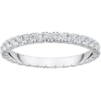 Thomas Sabo Ring in zartem Design mit weißen Steinen Recyceltes 925 Sterling Silber Zirkonia, Größe 58,