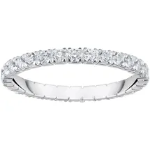 Thomas Sabo Ring in zartem Design mit weißen Steinen Recyceltes 925 Sterling Silber Zirkonia, Größe 58,