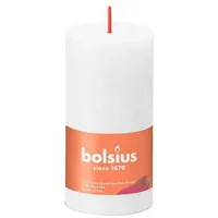 Bolsius Rustik Stumpenkerze 10 x 5 cm wolkiges weiß