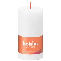 Bolsius Rustik Stumpenkerze 10 x 5 cm wolkiges weiß