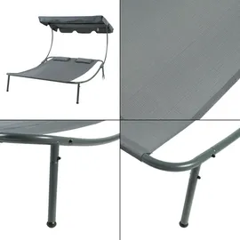 casa.pro Avigliano Doppelliege 200 x 173 x 146 cm Grau