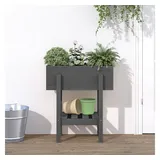 furnicato Hochbeet Pflanzkübel 62 x 30 x 69 cm Grau