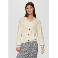 s.Oliver Strickjacke aus Baumwollmix Beige L