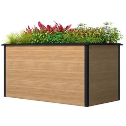 Hochbeet Metall Schlei-Anthrazit – Hochbeet aus Stahl, anthrazit – quadratisches Hochbeet – Hochbeet für den Garten mit 780 l Füllvolumen