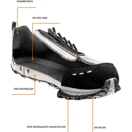 Neo Tools Arbeitsschuhe O1 SRA, atmungsaktiv 42 - Schwarz